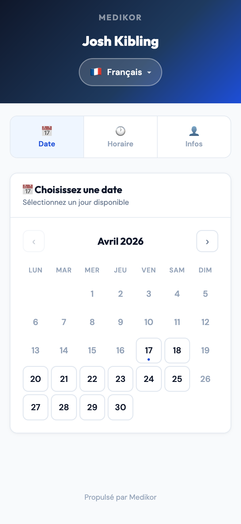 Medikor Booking Mobile