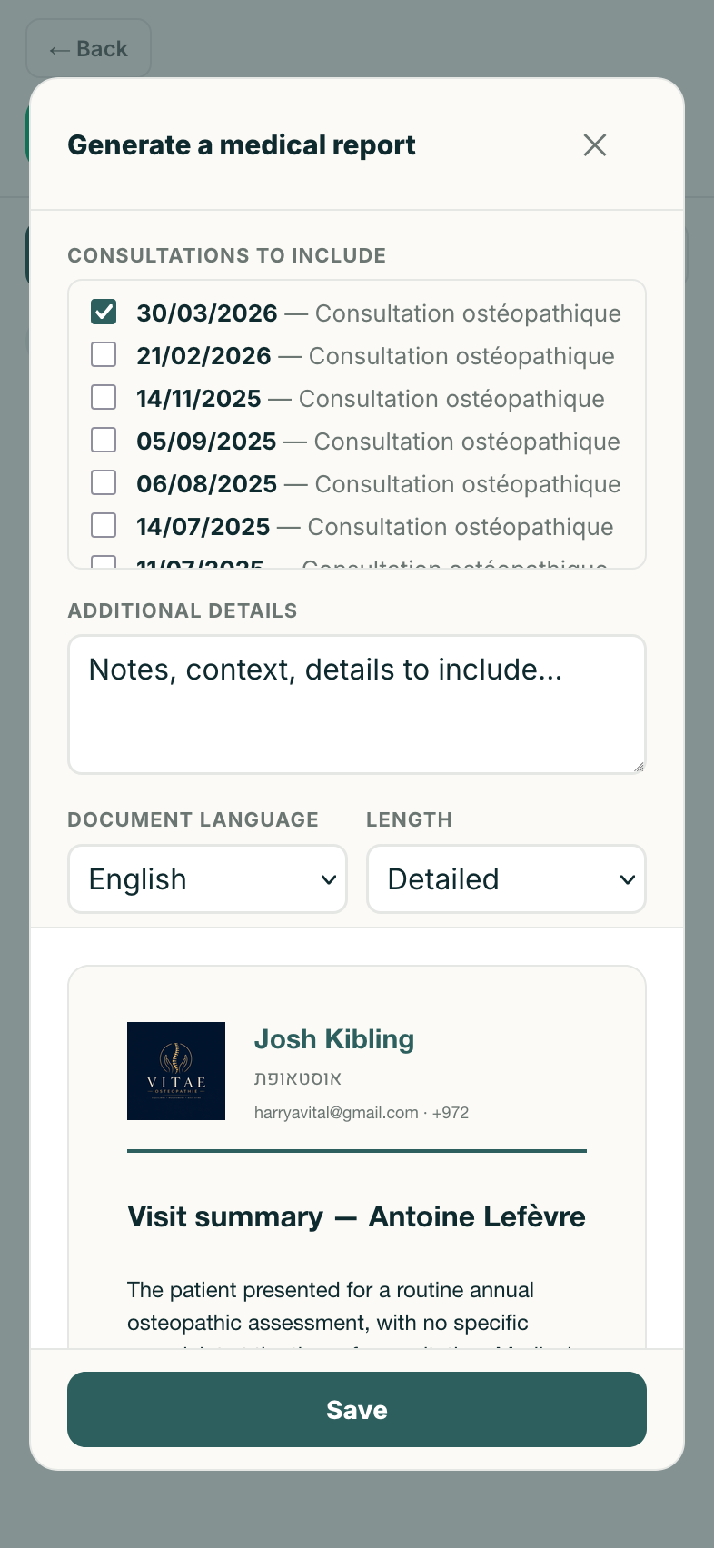 Medikor smart consultation reports with optional AI assistance